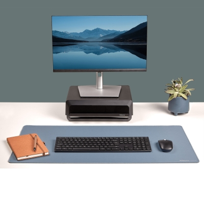 Mousepad birou Fellowes, breyta microban, albastru marin